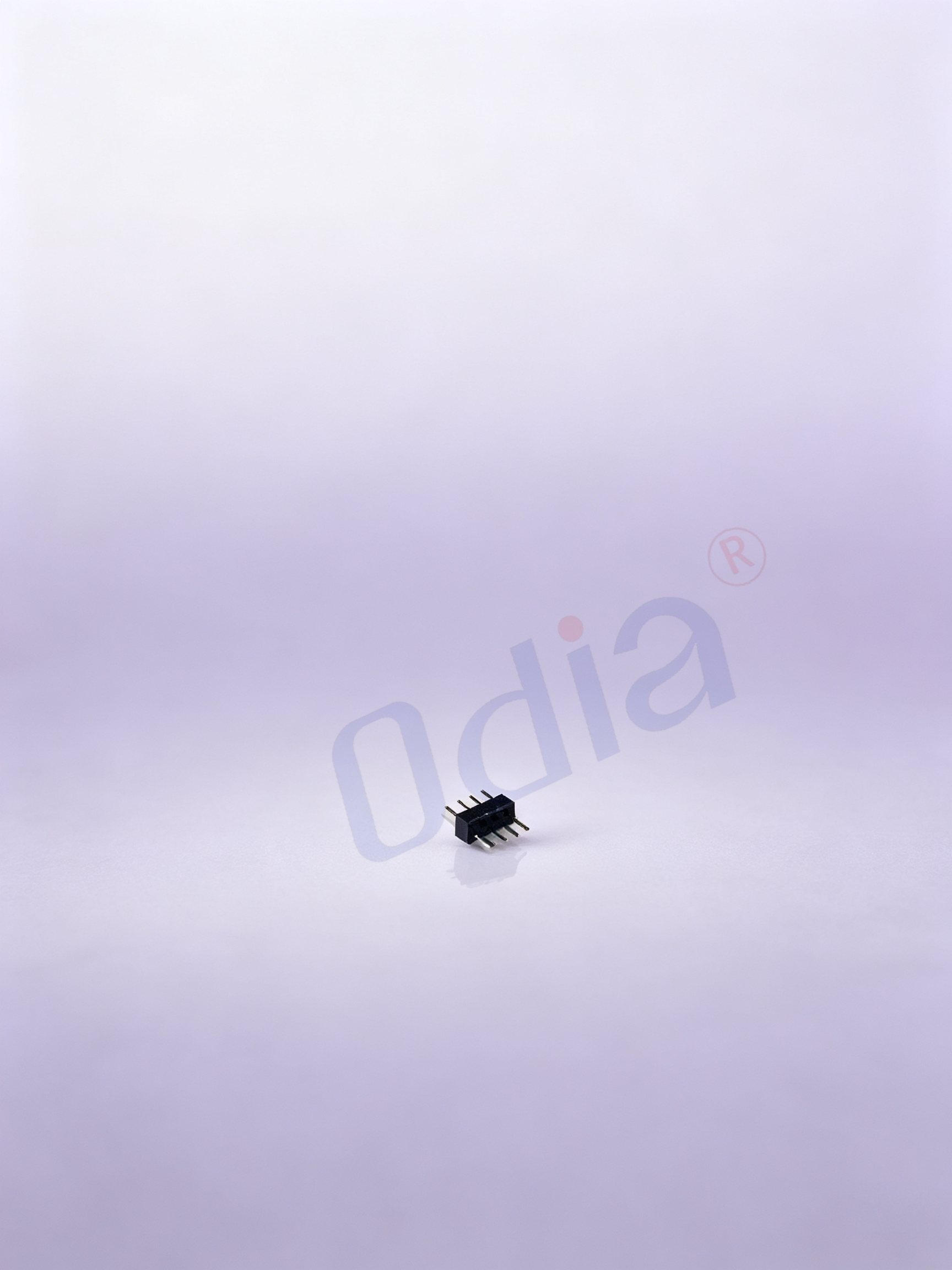 Přímý kolíkový konektor se čtvercovým otvorem, 1,27 × 1,7 mm, jednoradý, 1 × 4P, jedna plastová izolační část, orientace 180°