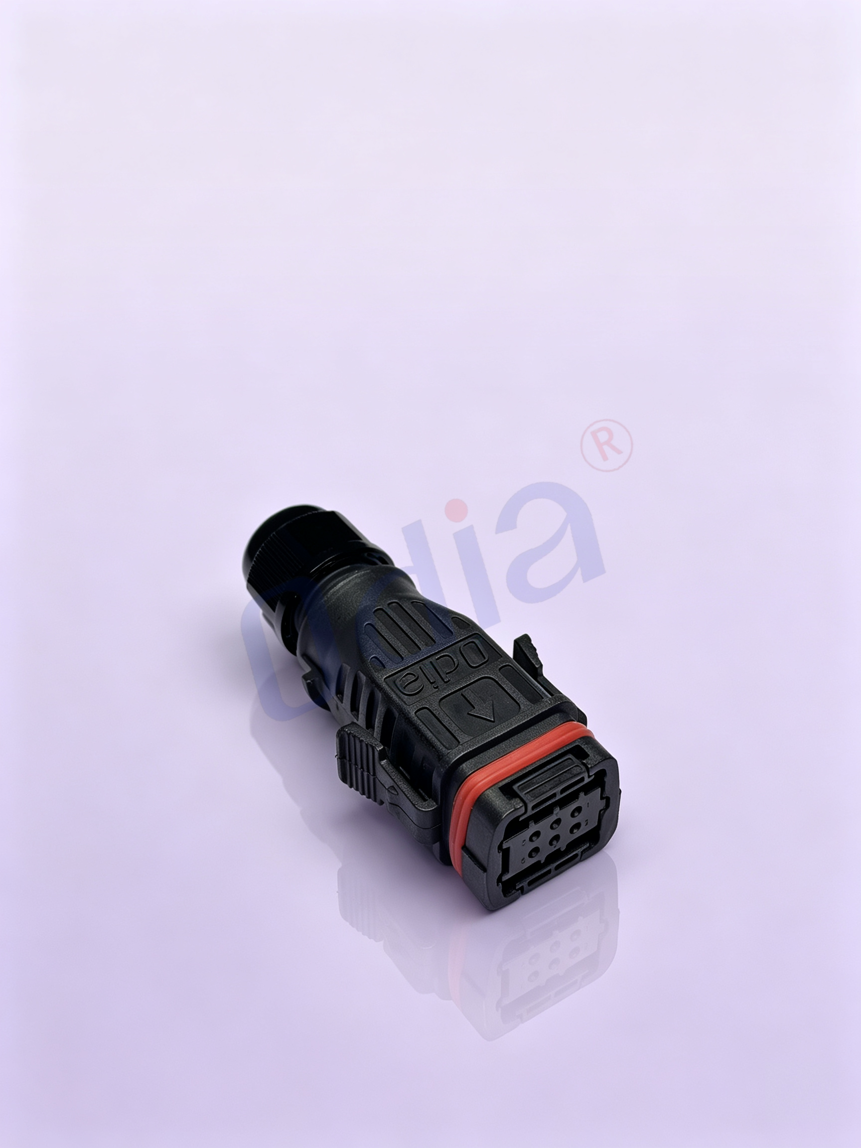 sunpowerstyle 23pin female solderwire connector tinplated with lock nut waterproof cable gland  waterproof gasket-12