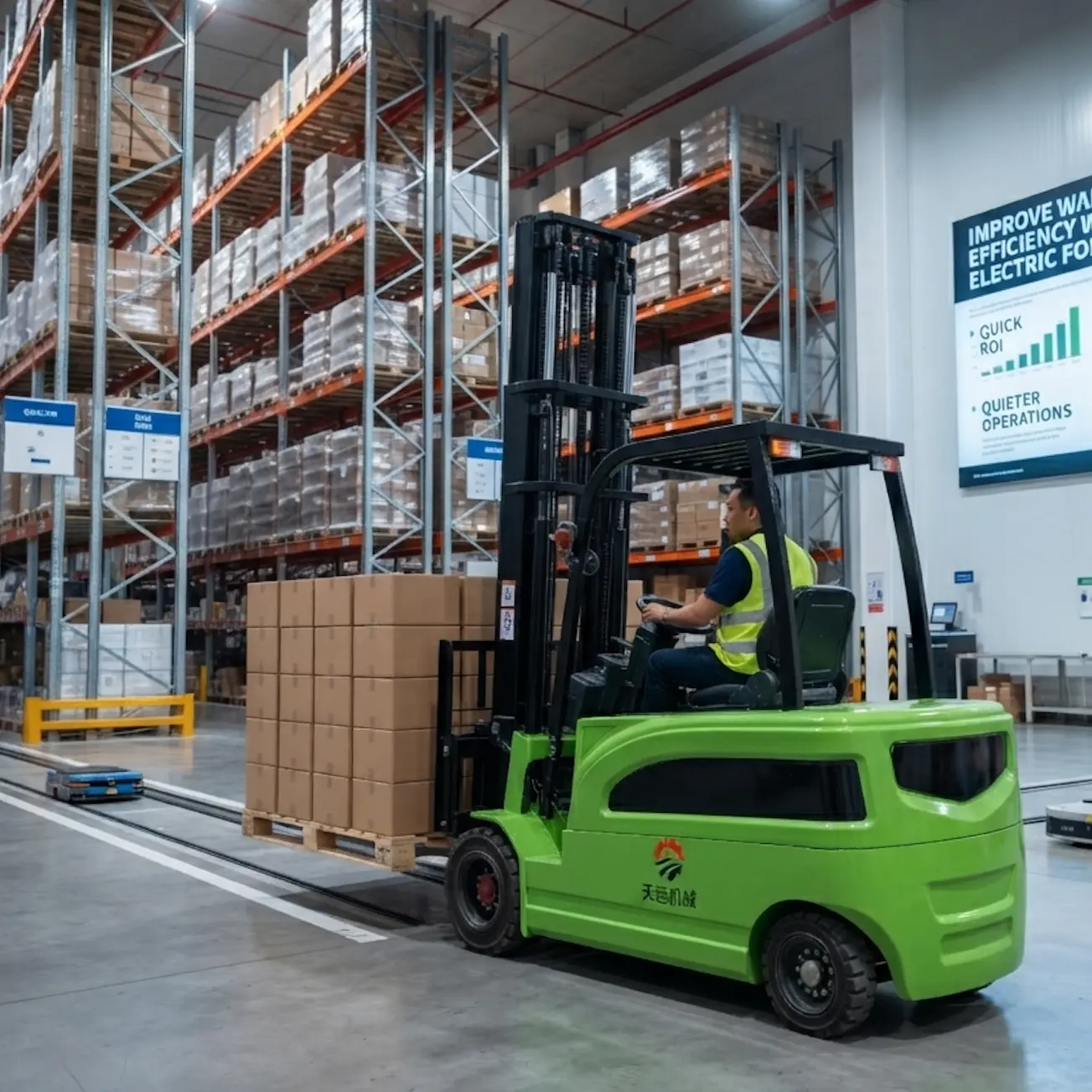 Improve Warehouse Efficiency with Electric Forklifts