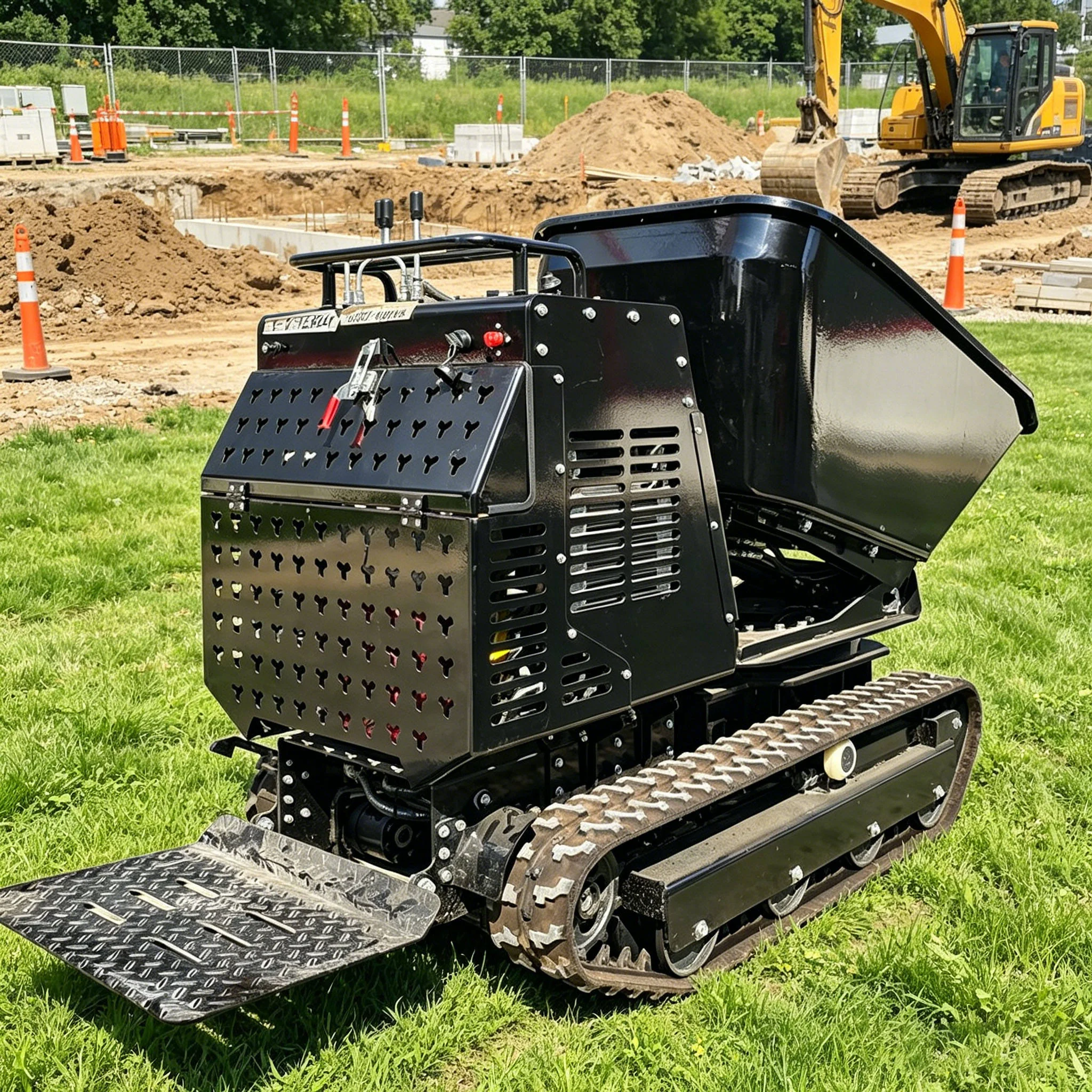 High-Performance Tracked Mini Dumper for Efficient Material Handling