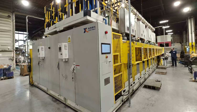 180T 8-Station Fully Automatic Brake Pad Hot Press Project – MAT FRICTION (France Plant)