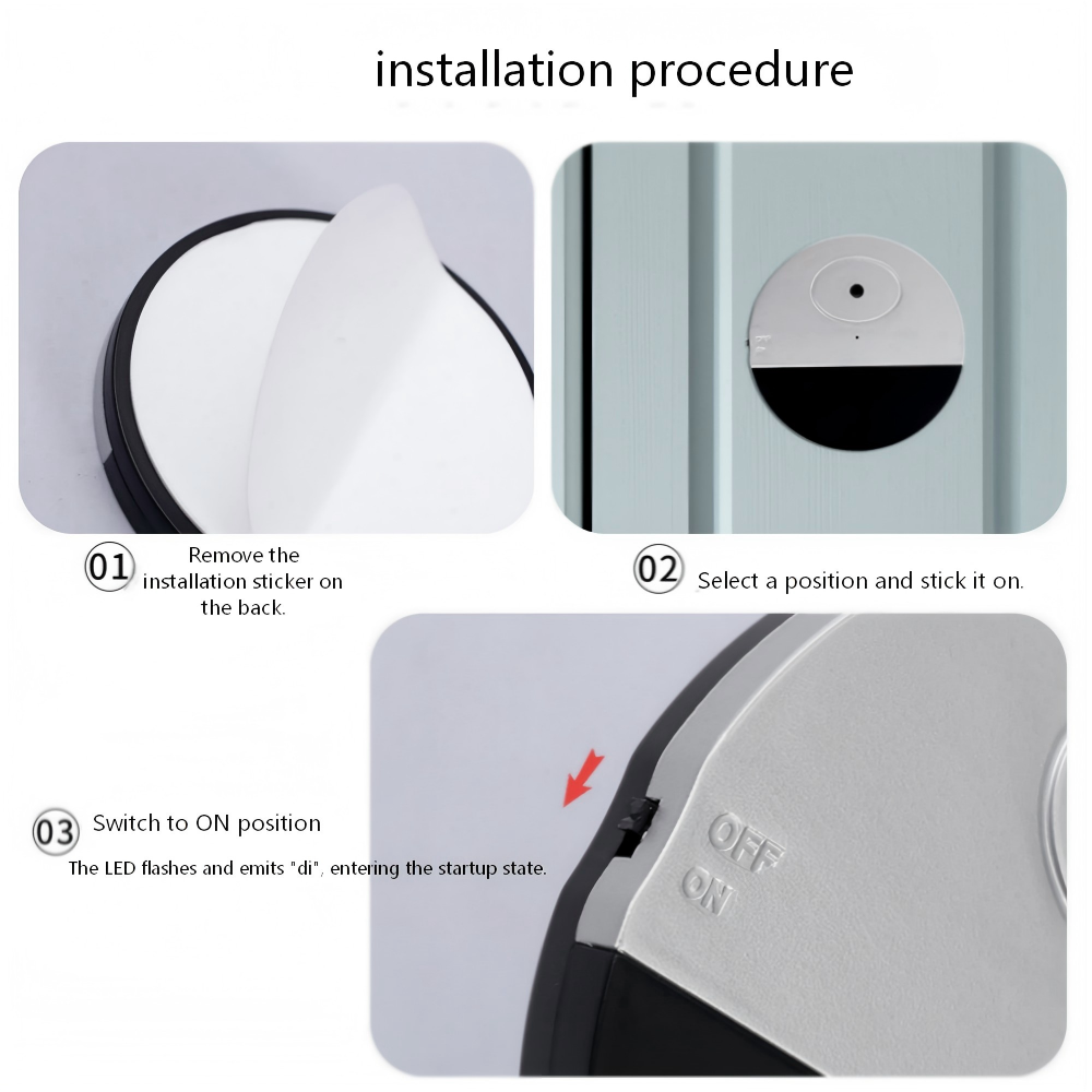 Smart Door Window Security Alarm 120dB Vibration Trigger Anti Theft Sensor for Apartment and Hotel details
