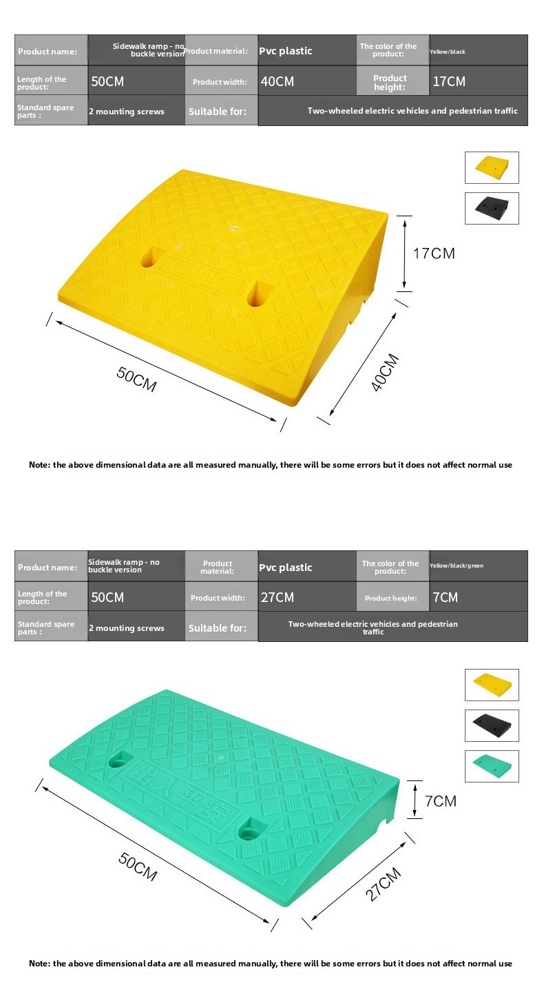 Plastic Slope Pad & Curb Ramp: Durable, Anti-Slip Car Access Solution manufacture