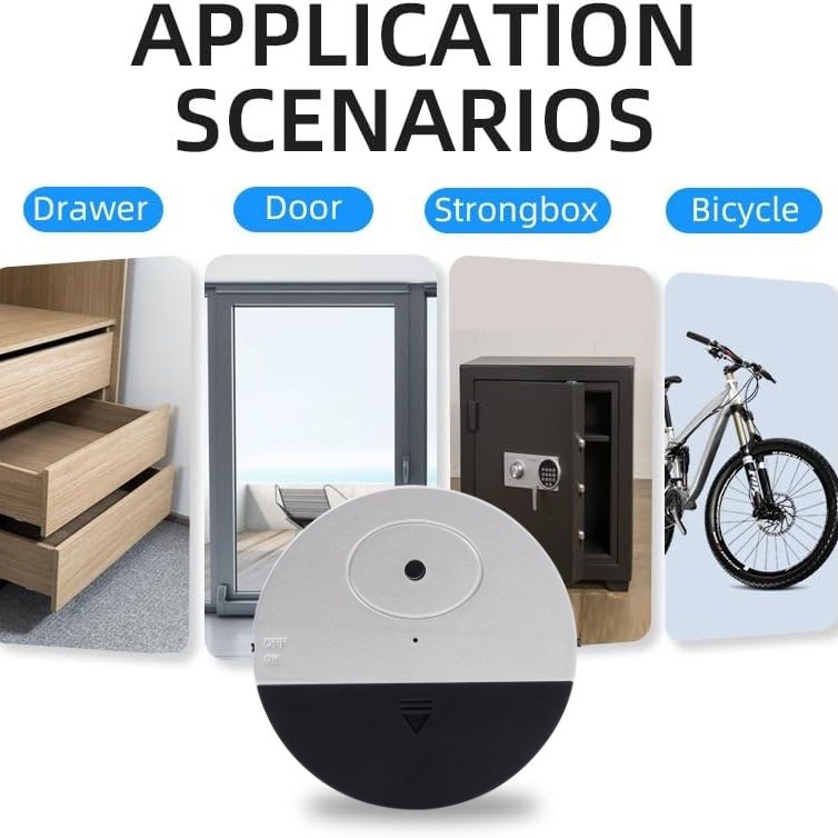 Smart Door Window Security Alarm 120dB Vibration Trigger Anti Theft Sensor for Apartment and Hotel factory
