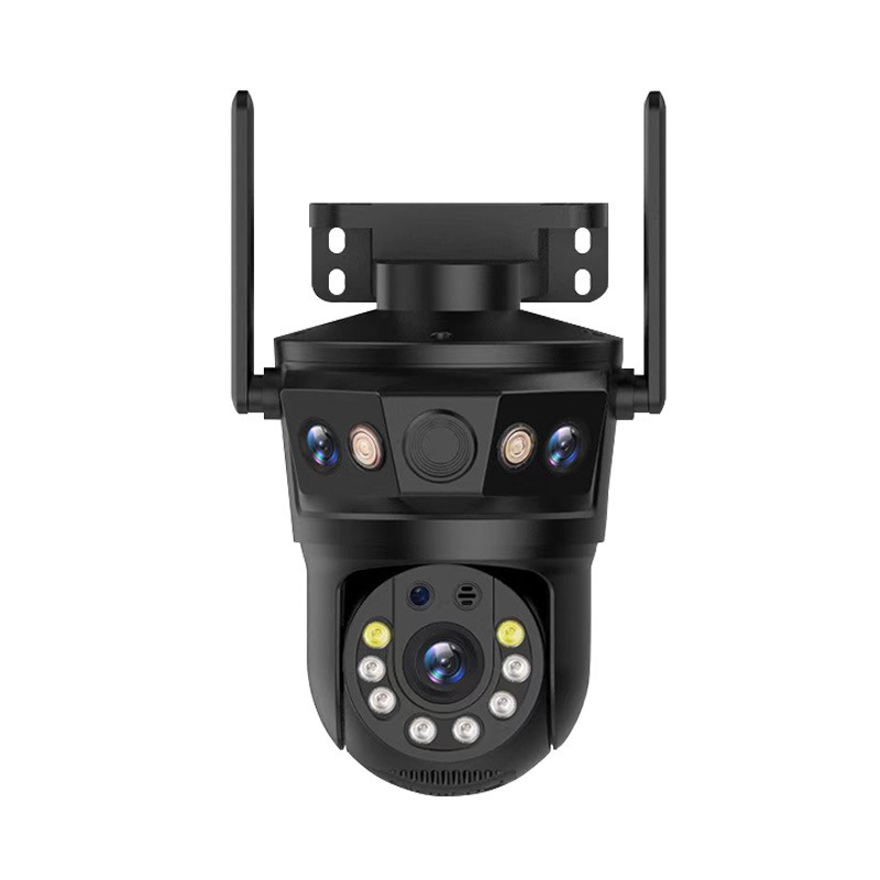 Solar Dual Lens Low Power Security Camera Wireless Outdoor HD Full Color Night Vision AI Motion Detection