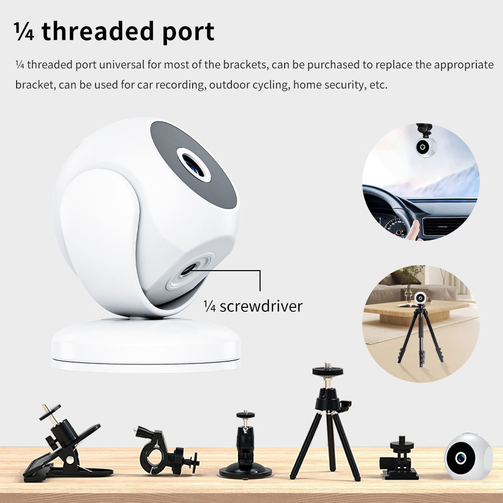 Kamera Keselamatan WiFi Pintar Mini A5 HD 1080P Sudut Lebar, Tanpa Wayar, Berdaya Magnet, untuk Pemantauan Rumah Profesional, Kamera CCTV