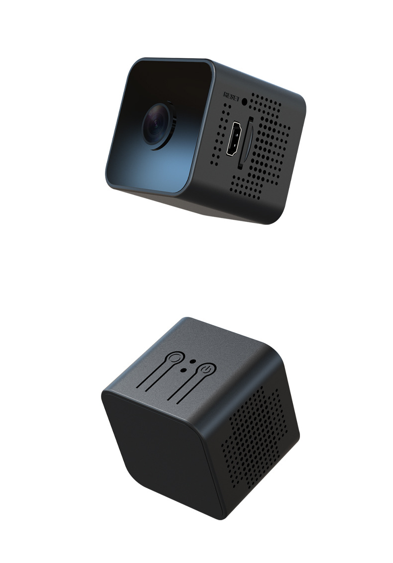 1MP HD Mini Square Aerial Action Camera – Smart WiFi Home Security CCTV Cam with TF/microSD Card Slot, Drone Mountable manufacture