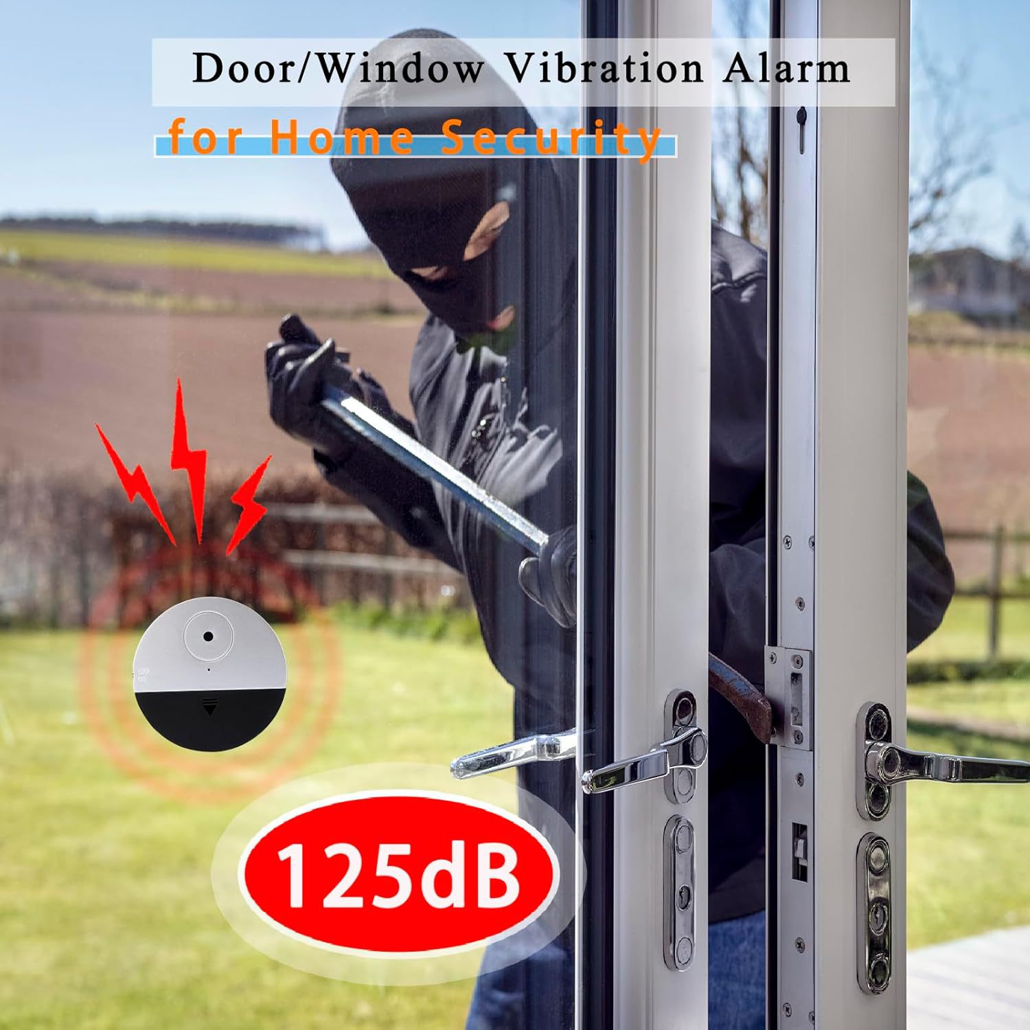 Smart Door Window Security Alarm 120dB Vibration Trigger Anti Theft Sensor for Apartment and Hotel supplier