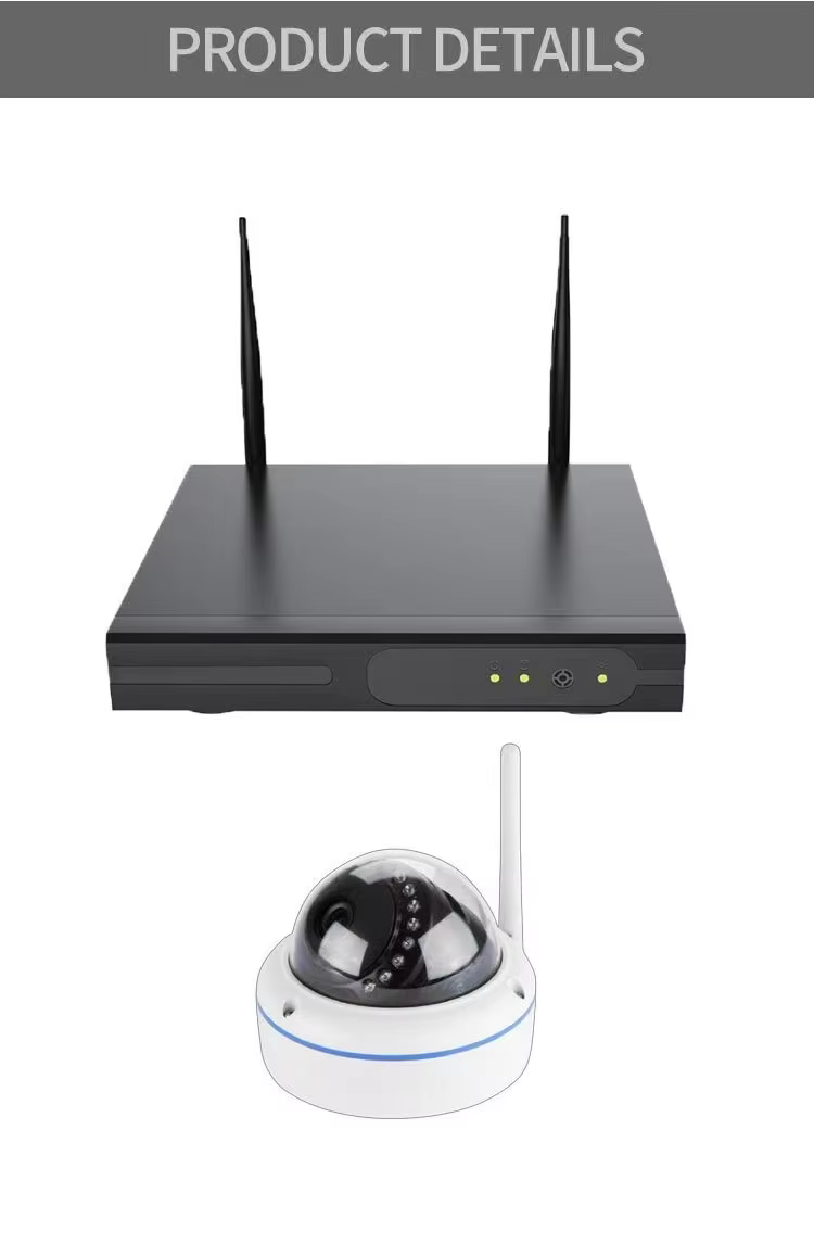 4-Channel 3MP/5MP Wireless WiFi System with Wire-Free Dome Camera and High-Definition Infrared Night Vision manufacture