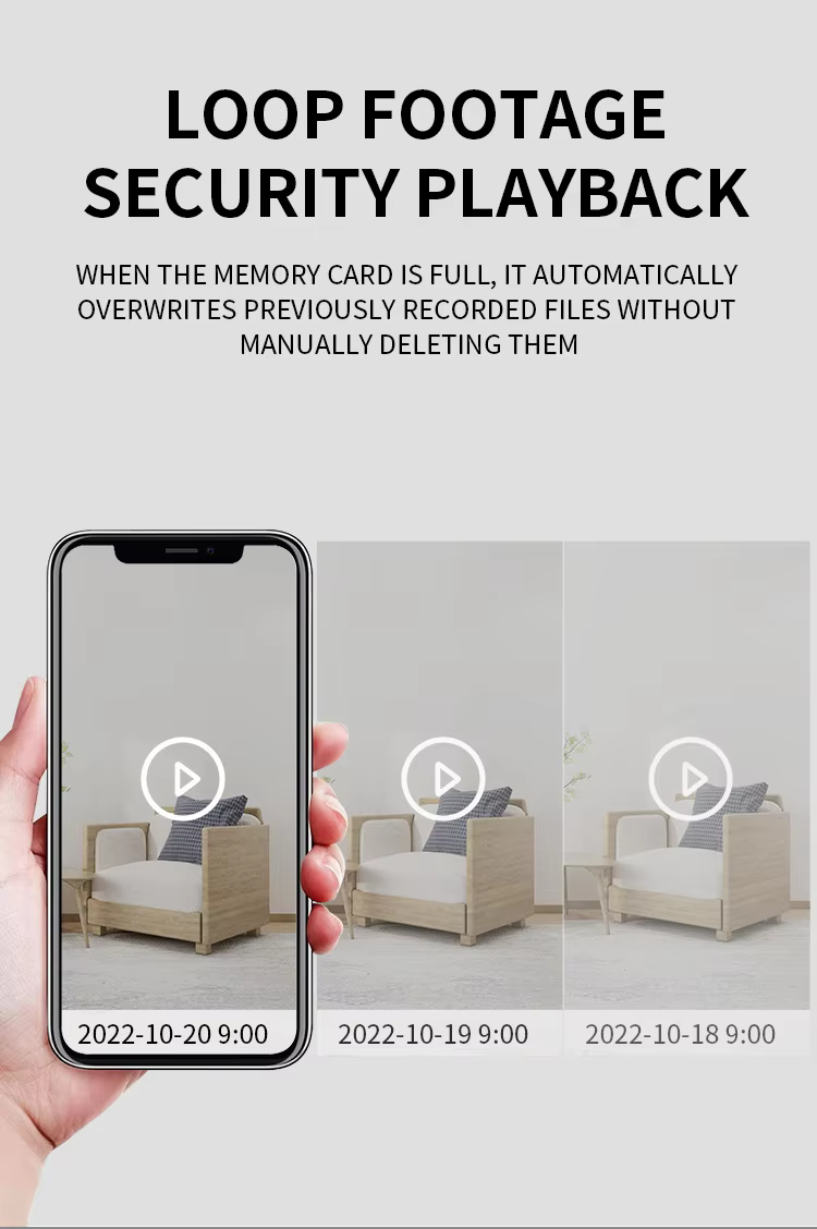 Customized Wireless Camera Wholesale Two Way Audio 360 Degree PTZ Surveillance Full Color Night Vision supplier