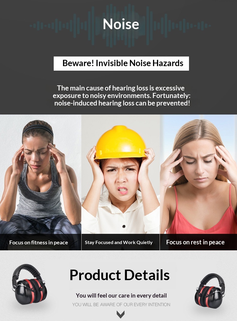 Deluxe Enhanced Earmuff-Style Soundproof Earmuffs, with Labor Protection Function, Suitable for Factory Noise Reduction manufacture