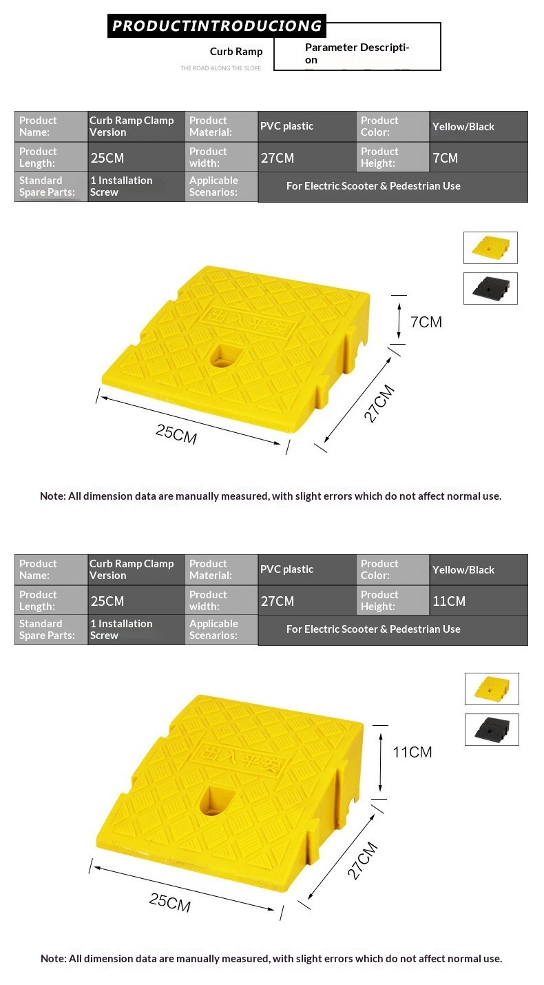 Plastic Slope Pad & Curb Ramp: Durable, Anti-Slip Car Access Solution manufacture