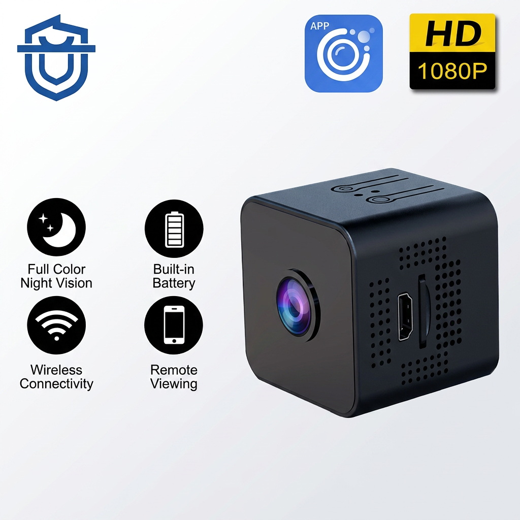 Kamera Keselamatan WiFi Mini Pintar X1, DV Tindakan Kubus Mudah Alih HD 4K, Pemantauan Video Rumah Tanpa Wayar, Paparan Jauh, Pengesanan Pergerakan
