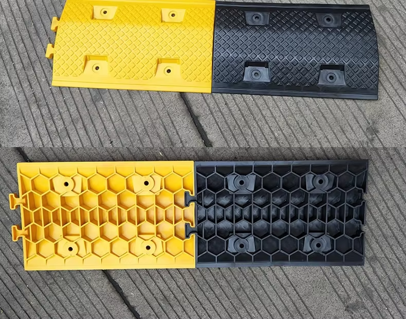 Plastic Reflective Road Speed Bump Traffic Safety Barrier Cushion Strip