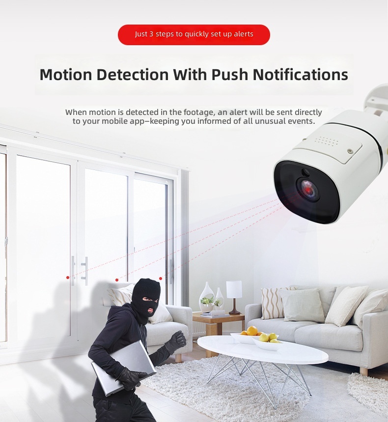 Outdoor Wireless PTZ Security Camera, 5MP WiFi CCTV Camera, IR Night Vision Home Monitor details