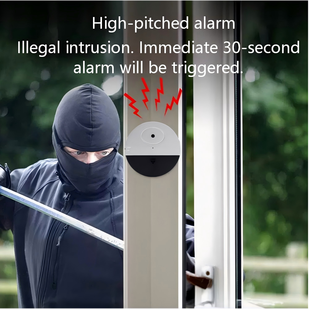 Smart Door Window Security Alarm 120dB Vibration Trigger Anti Theft Sensor for Apartment and Hotel factory