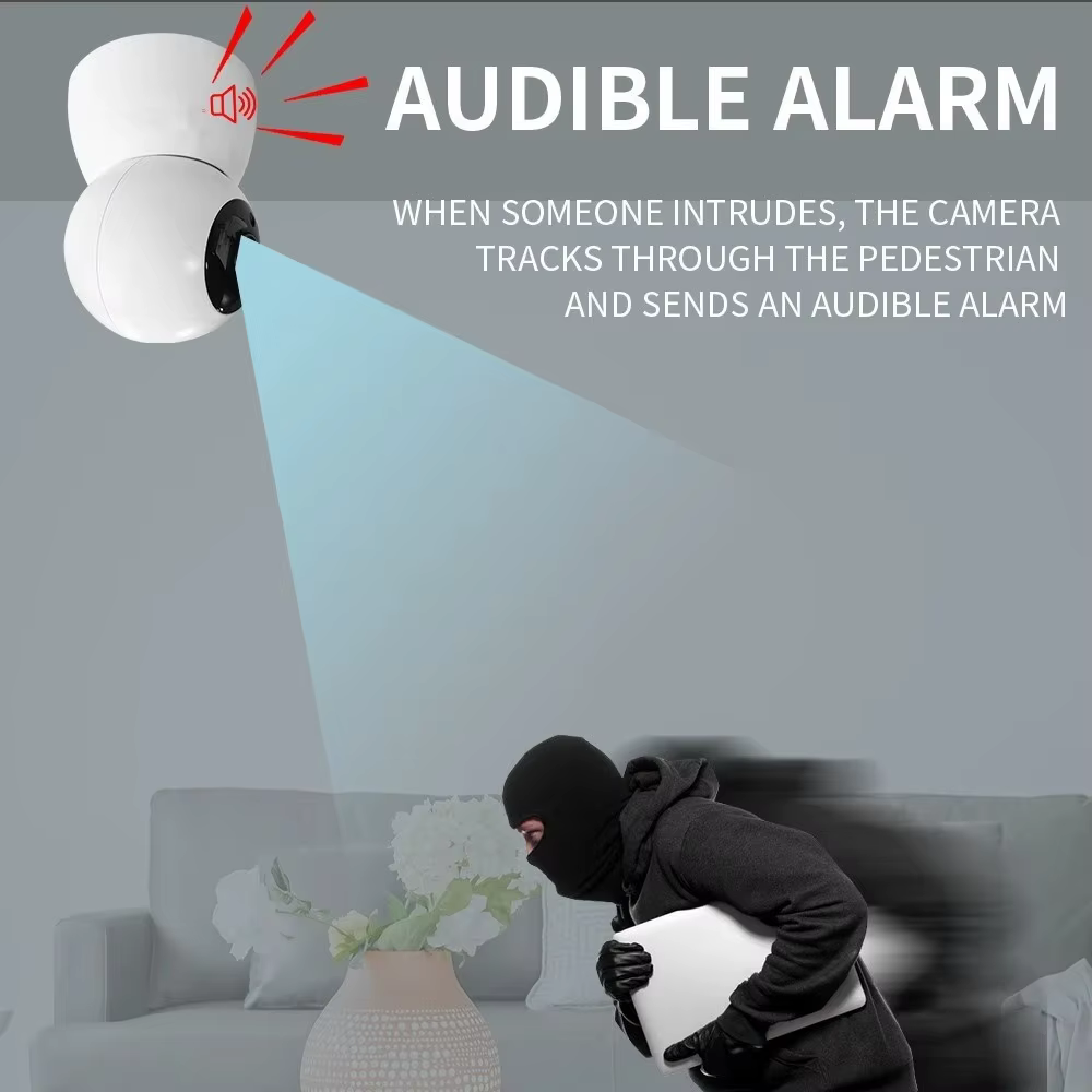 Customized Wireless Camera Wholesale Two Way Audio 360 Degree PTZ Surveillance Full Color Night Vision manufacture