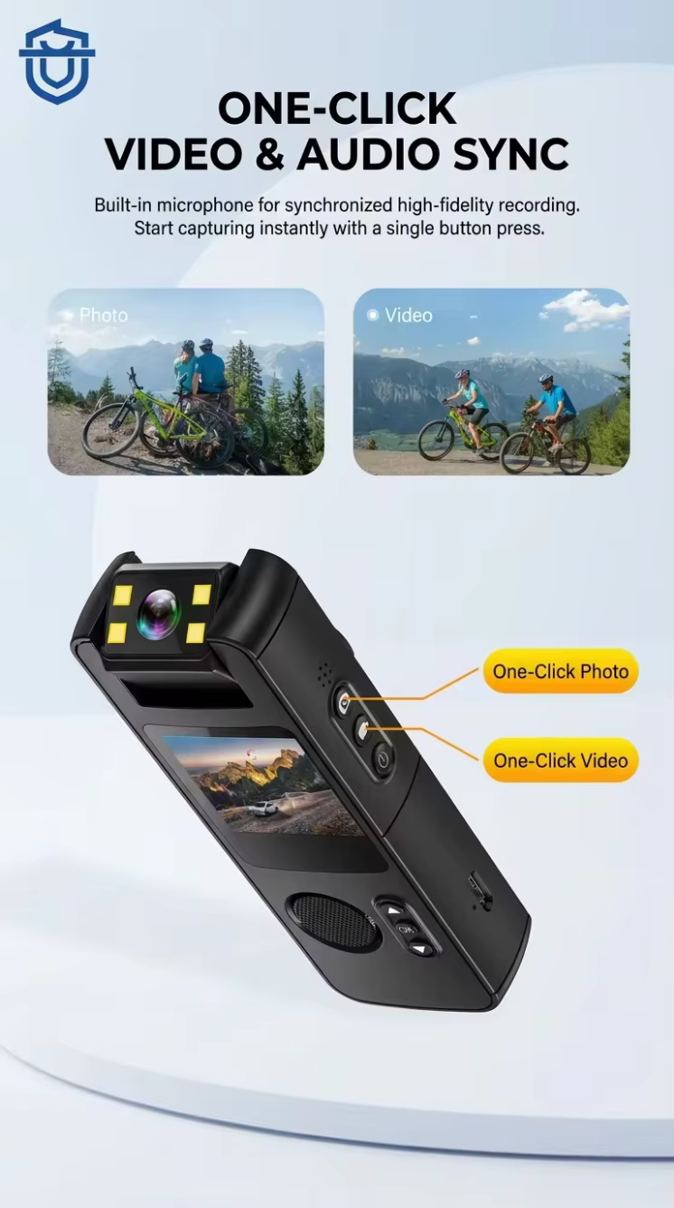 CS11 Smart WiFi Body Camera HD 4K Waterproof Outdoor Action Sports Camera Professional CCTV Security Video Monitoring Kit