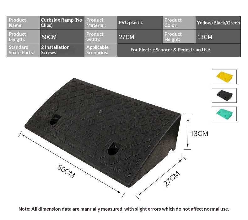 Plastic Slope Pad & Curb Ramp: Durable, Anti-Slip Car Access Solution manufacture