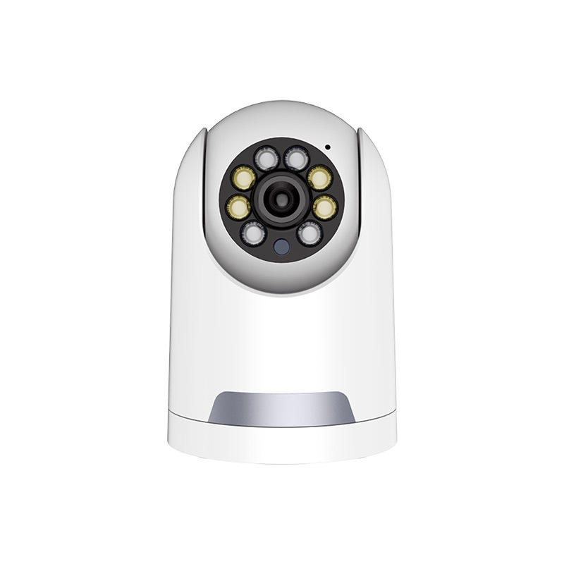 Kamera Keselamatan Dwi-Cahaya WiFi dengan Pengesanan Pergerakan PIR, Penglihatan Malam Berwarna, Sensor CMOS, Sudut Pandangan 355 Darjah, Penyimpanan Awan/kad Micro SD, Rendah