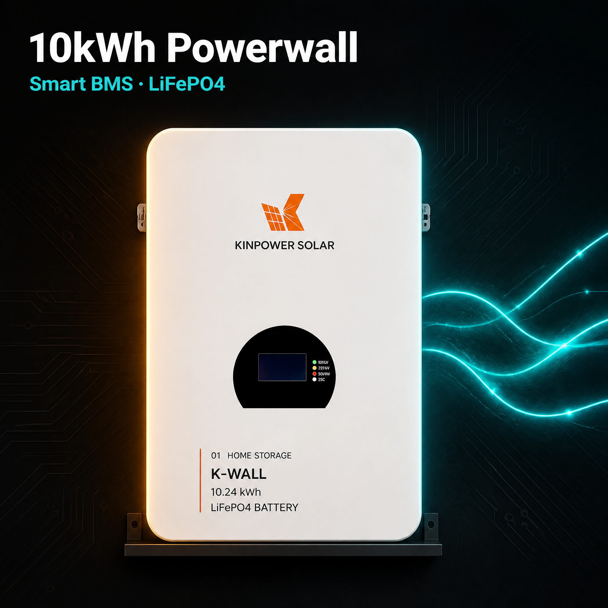 Wall Mounted Home Battery Storage 2.56–10.07kWh | LiFePO4