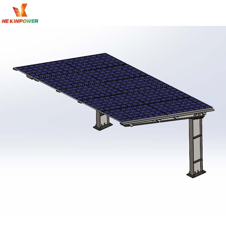 Minimalistický nosný rám pro fotovoltaické stání aut – nízká cena