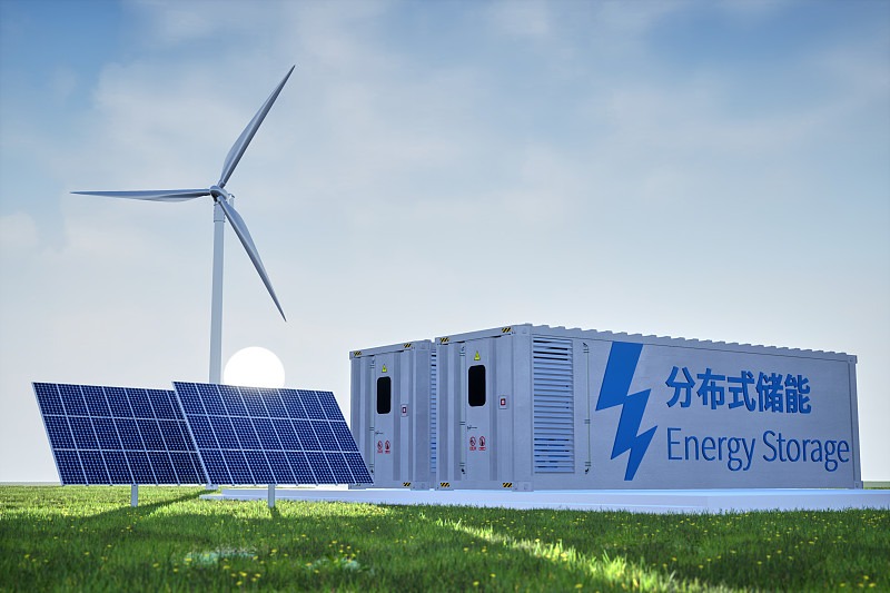 Chytrý hybridní energetický systém větru, slunce a dieselu