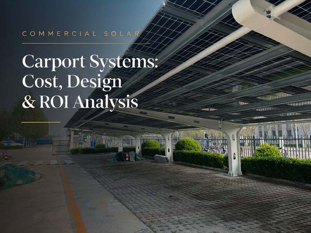 Commercial Solar Carport Systems: Cost, Design & ROI Analysis
