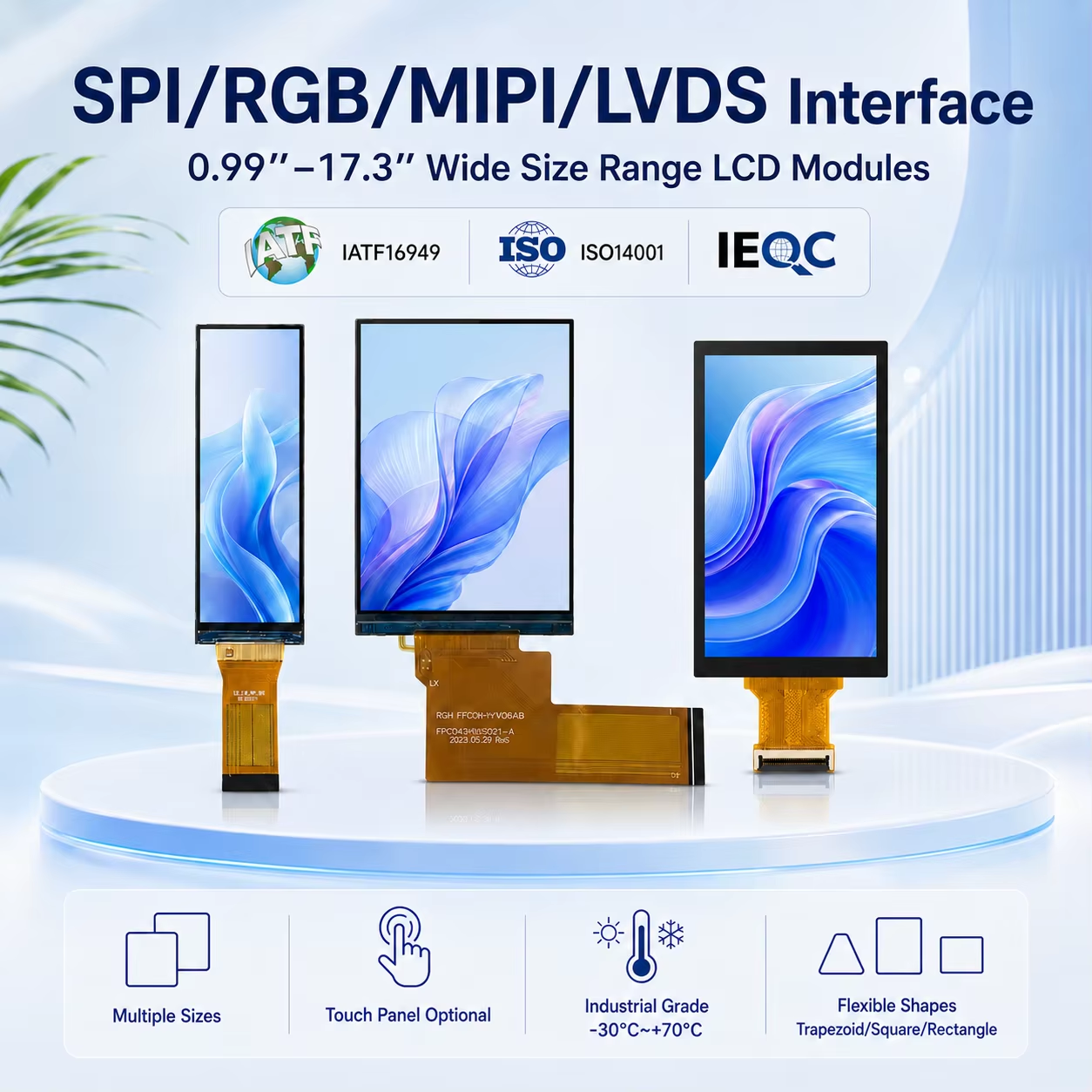 What anti interference technologies are used on touch screen display