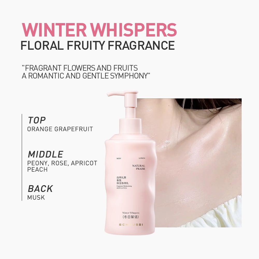SC544/SC545 Fragrance Moisturizing Body Lotion Duo Set — Shea Butter + Ergothioneine, 300g Pump Bottle