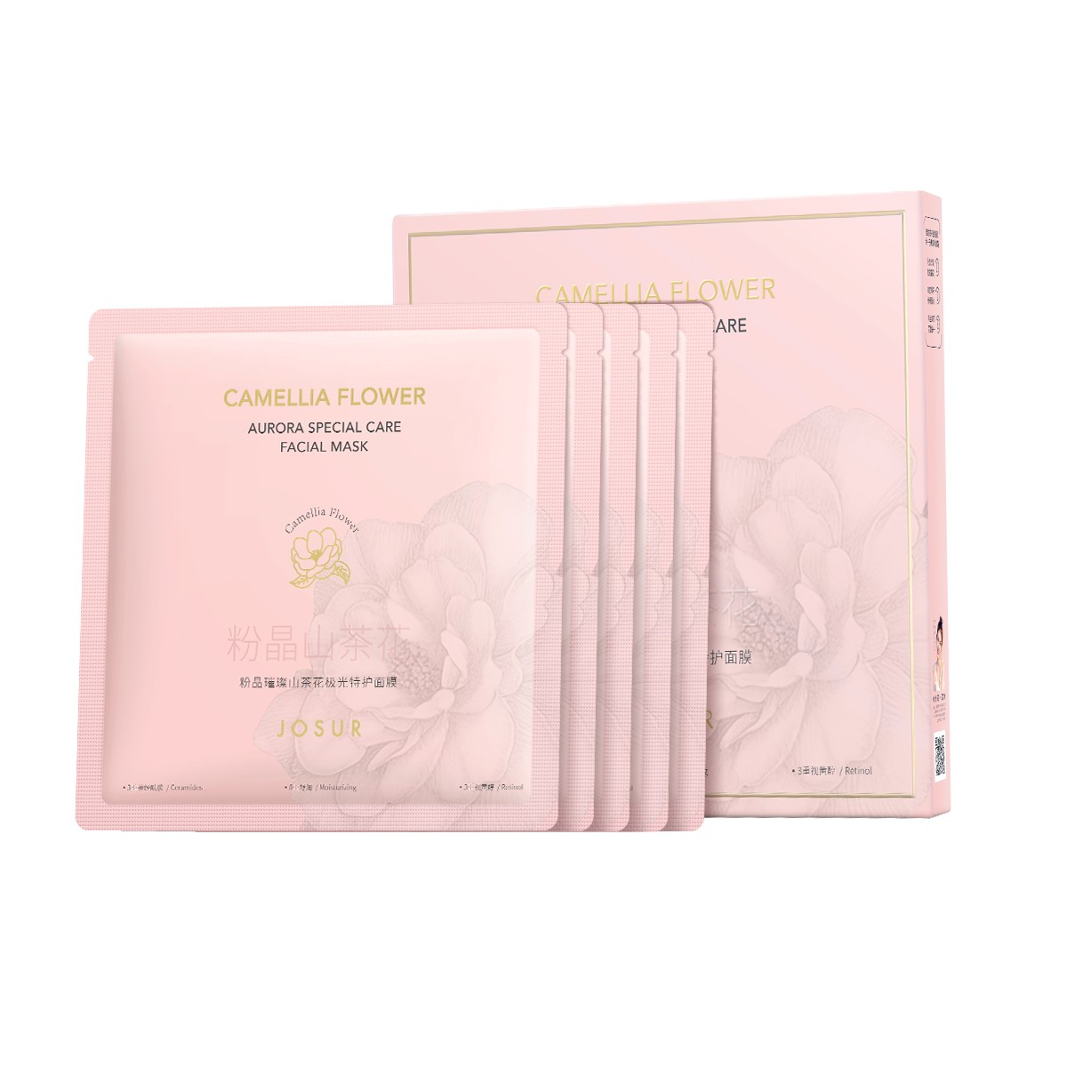 JOSUR JU256 Camellia Flower Aurora Special Care Facial Mask