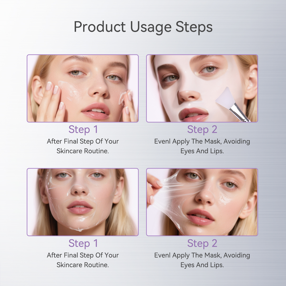 JU312 Youthful Collagen Bank Protein Polypeptide Glow Mask
