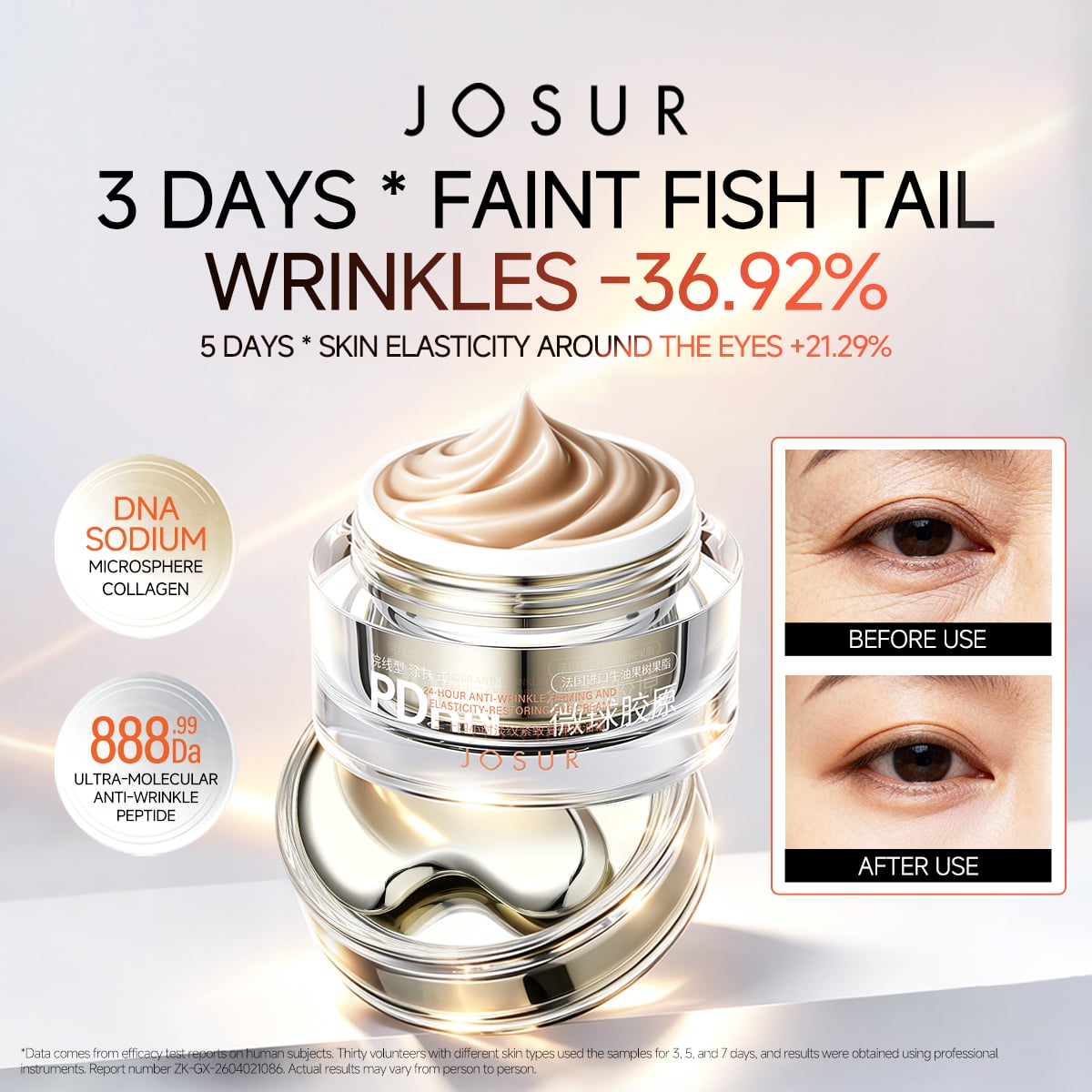 JOSUR JU567 24H Anti-Wrinkle Firming Rebound Eye Oil Cream 50g