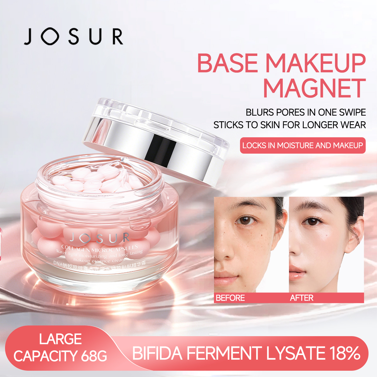 JU532 PDRN Collagen Microcapsule Hydra-Glow Primer Essence Cream 72H