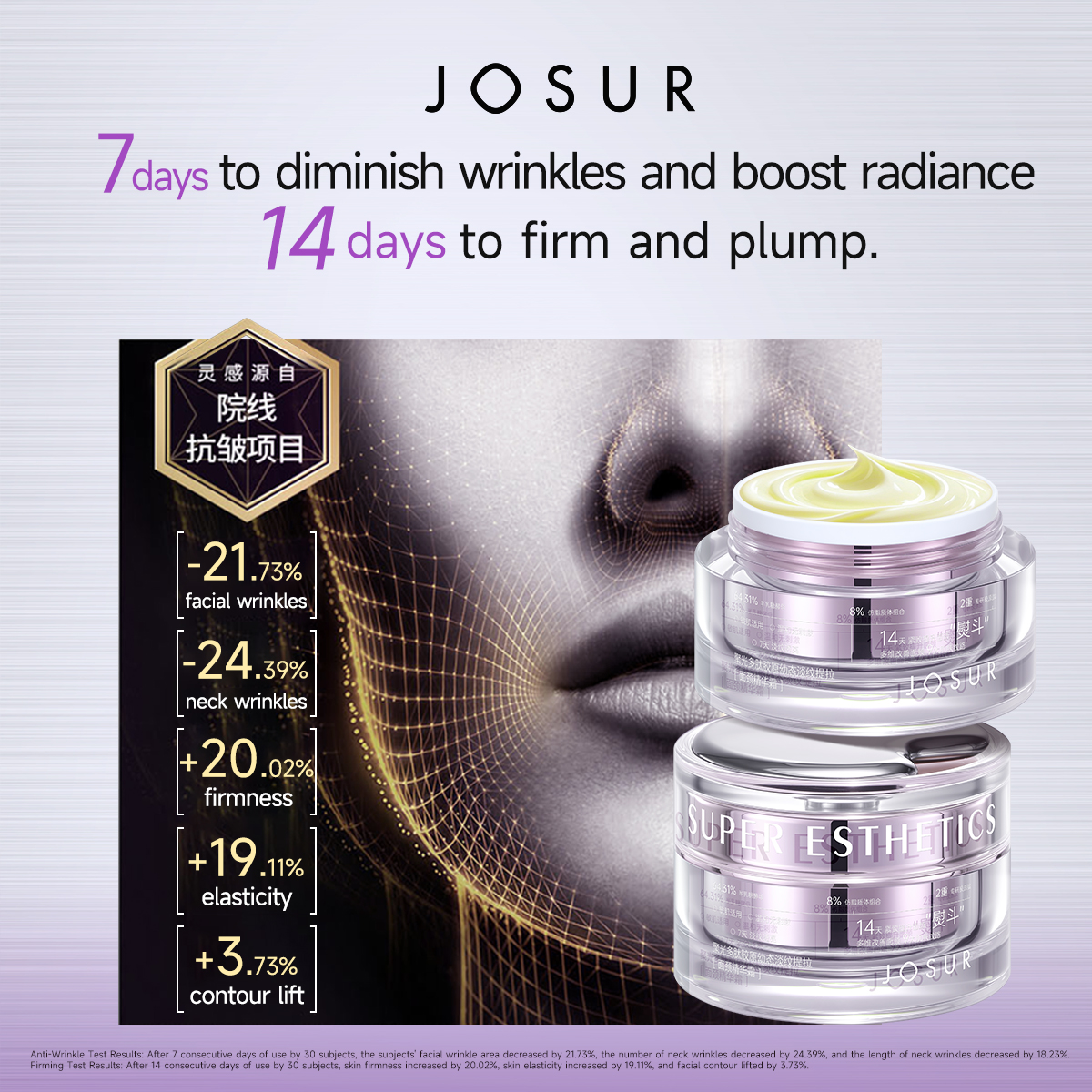 JOSUR JU452 Poly-Peptide Collagen Youthful Lifting Face & Neck Cream