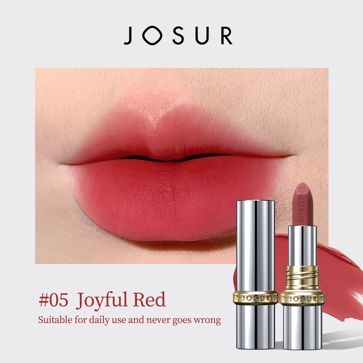 Jiuse JU421 Peptide Light Line Silk Mist Cloud Feel Color Holding Lipstick