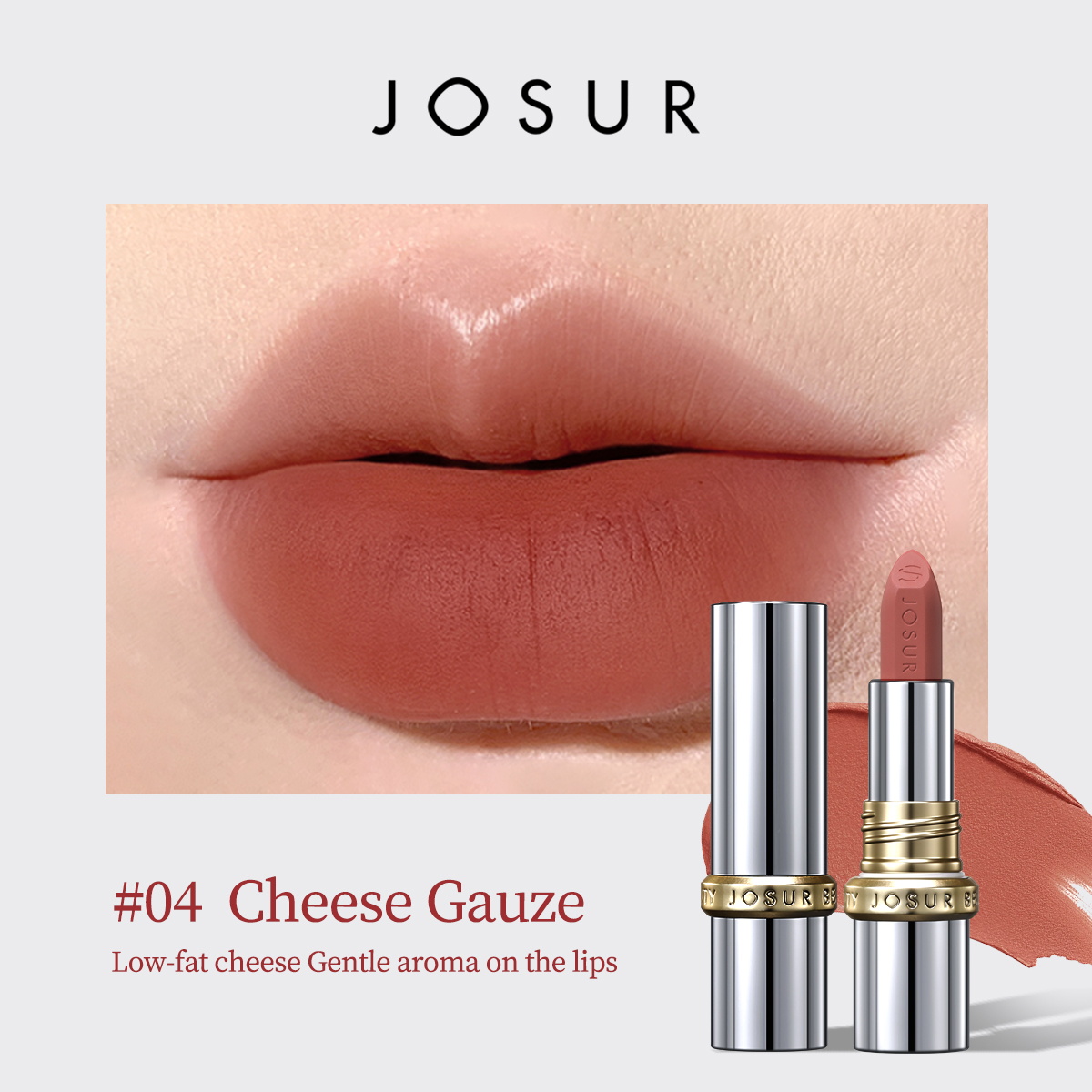 Jiuse JU421 Peptide Light Line Silk Mist Cloud Feel Color Holding Lipstick
