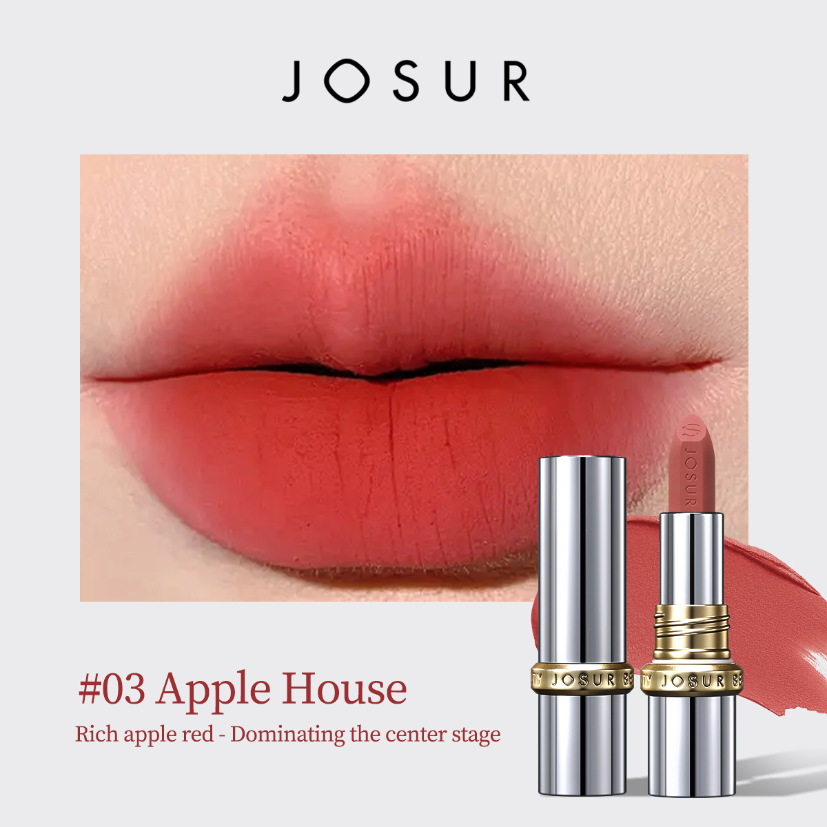 Jiuse JU421 Peptide Light Line Silk Mist Cloud Feel Color Holding Lipstick