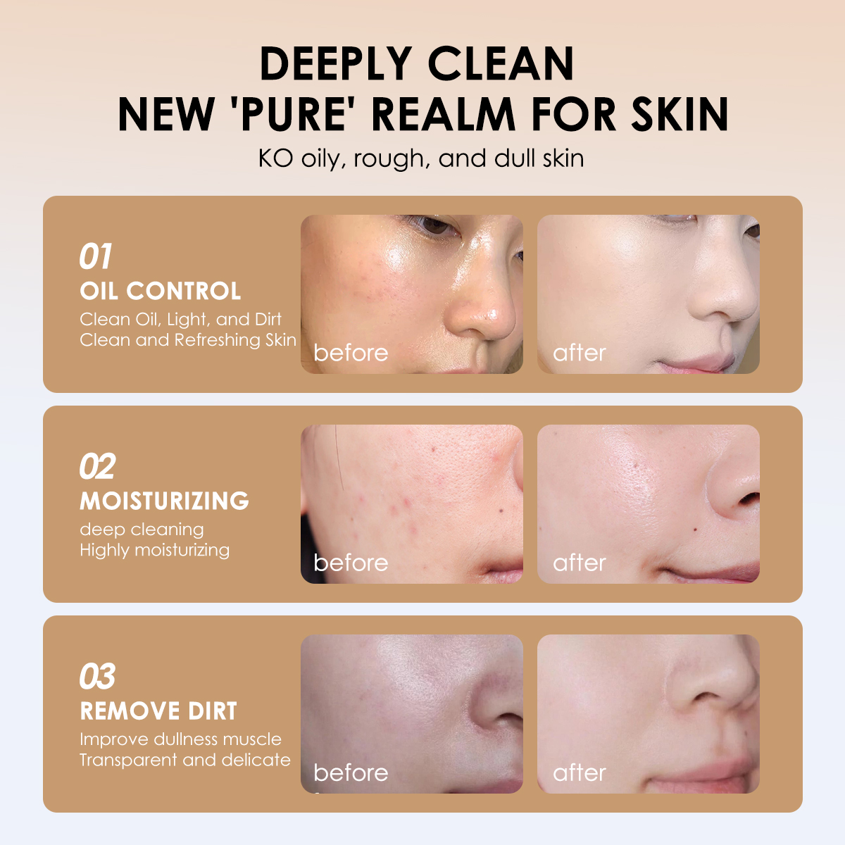 The dual function of muscle source oil control cleansing mousse (efficacy report can be displayed in the live broadcast room) Moisturizing: The moisturizing rates at 2h, 4h, and 8h are 88.58%, 80.42%, and 65.66%, respectively. This product has moisturizing effects. Oil control: The 5 α - reductase inhibition rate of the sample is 53.07%, indicating that the product has oil control effects.