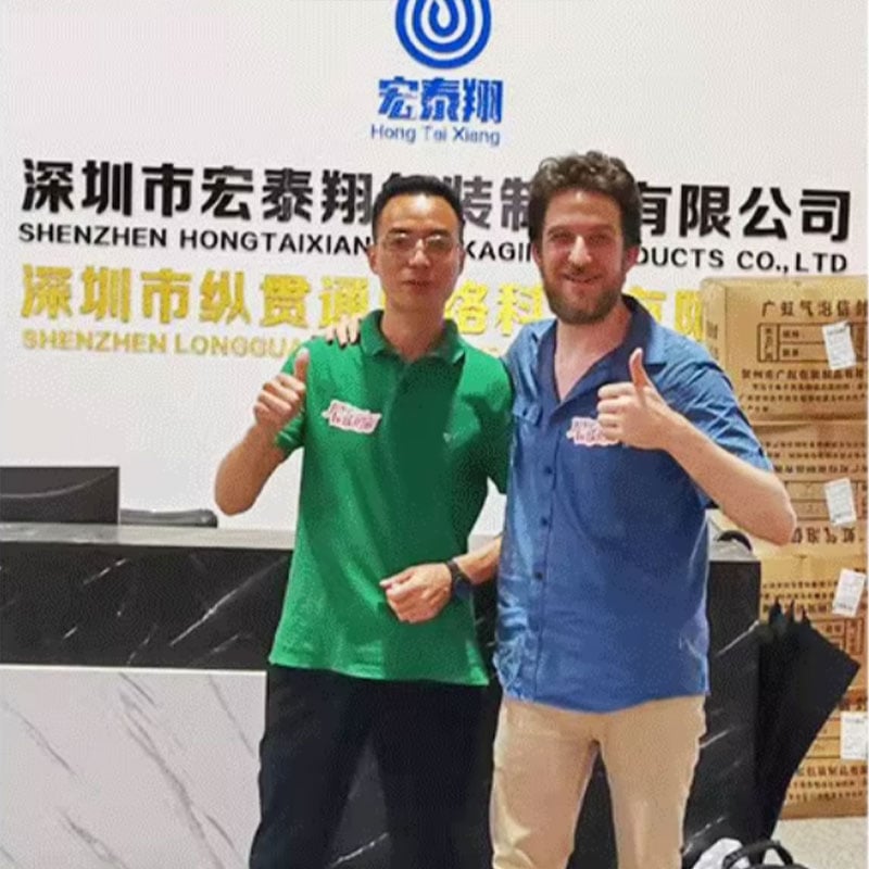 Hongtaixiang custom sticker factory team