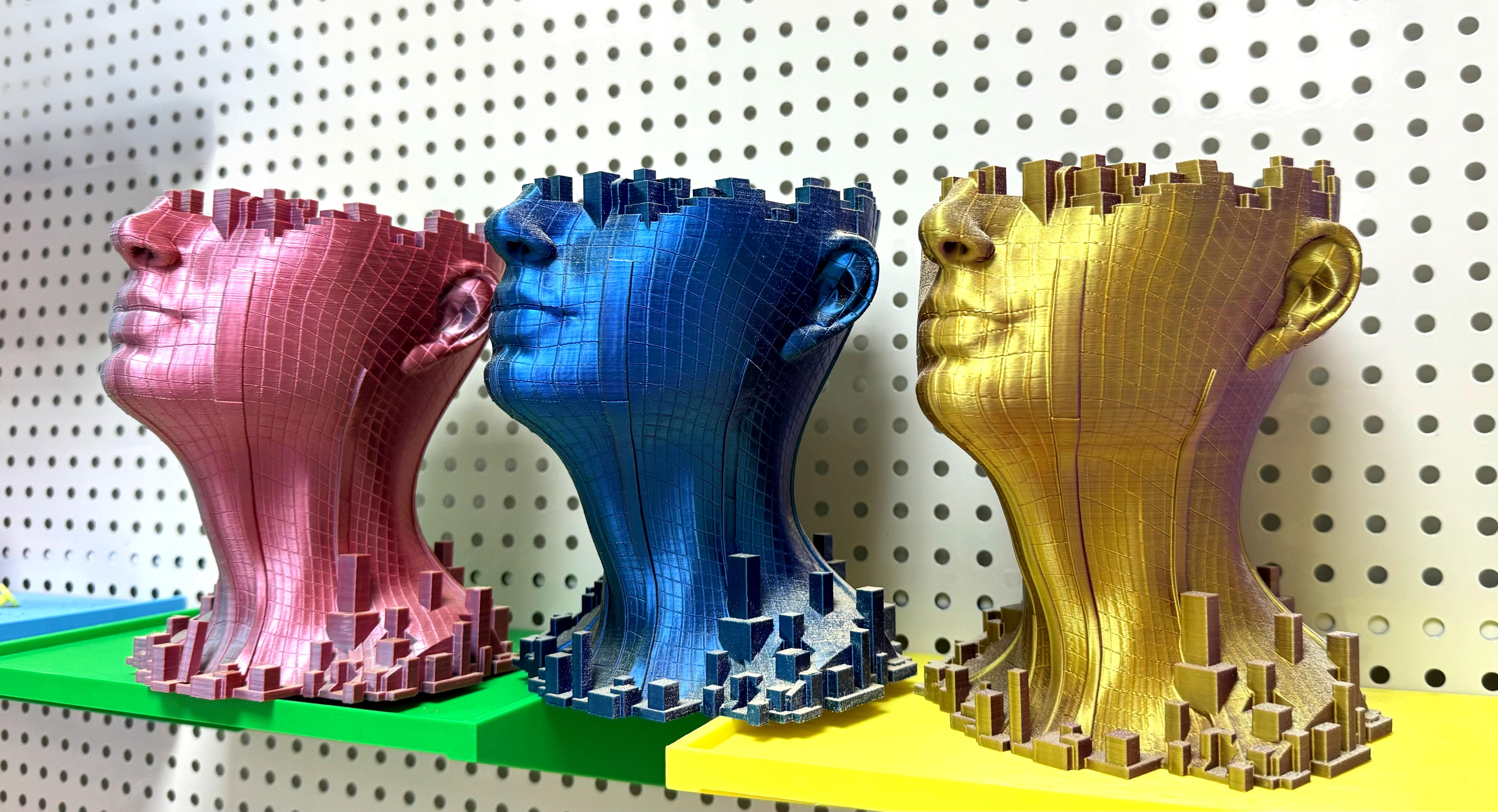 City Face Art Planter