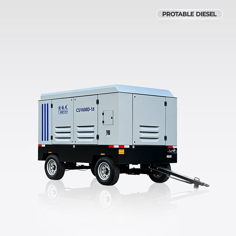Linghein portable diesel screw air compressor 17m3/min
