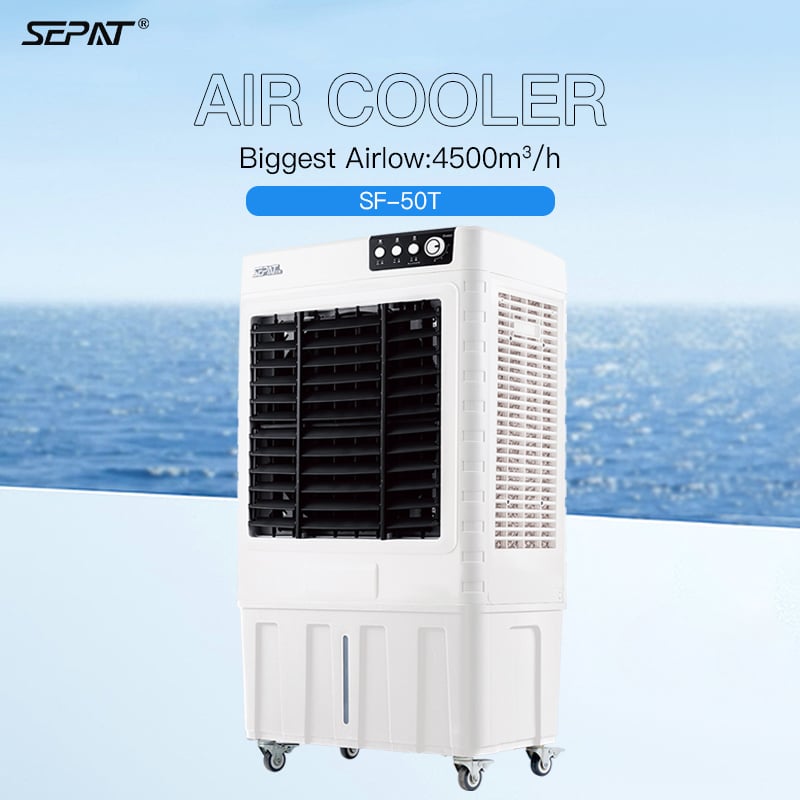 WEIYE SEPAT SF-50T 3-in-1 Electric Tower Air Cooler/Humidifier/Air Purifier Low Noise Remote Control for Home Hotel 