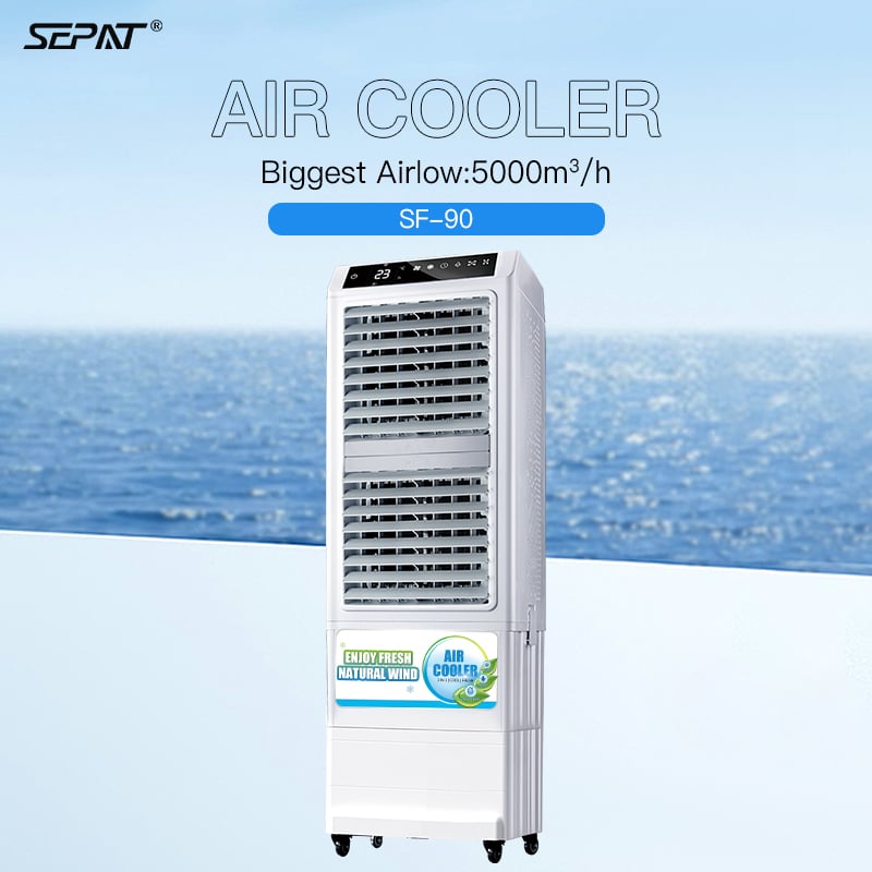 SEPAT SF-90 Touch Screen Evaporative Air Cooler with 4-Speed Remote Control