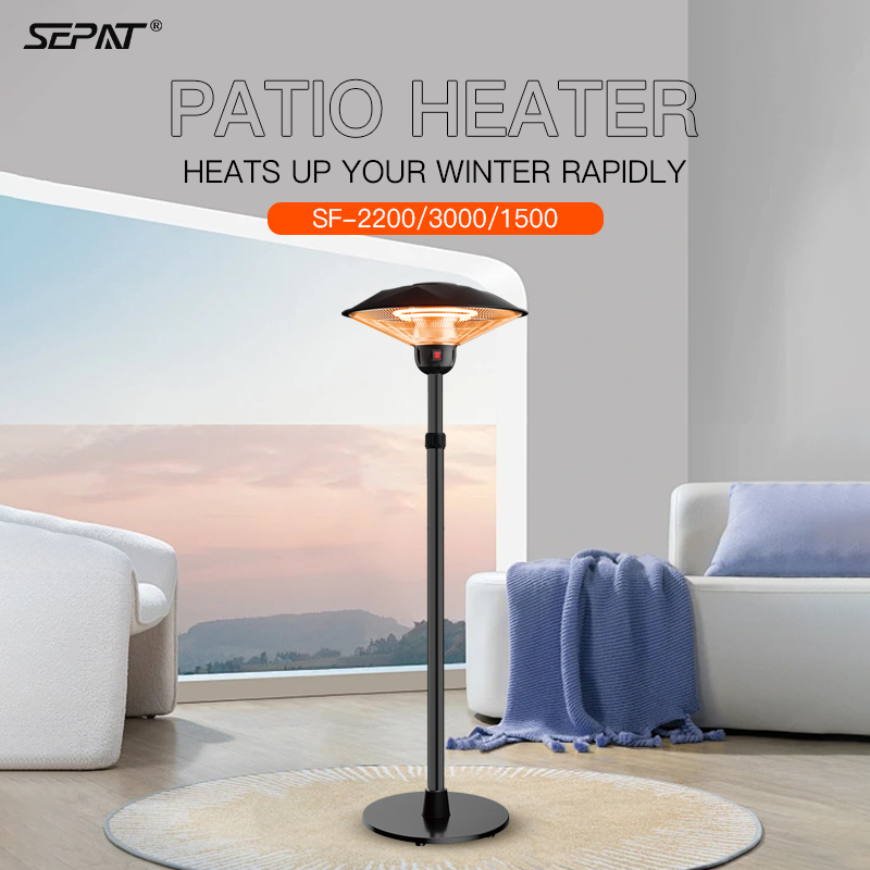 2200W 3000W 1500W Portabler Remote Control Heating Carbon Fiber Outdoor & indoor use With Stand IP44