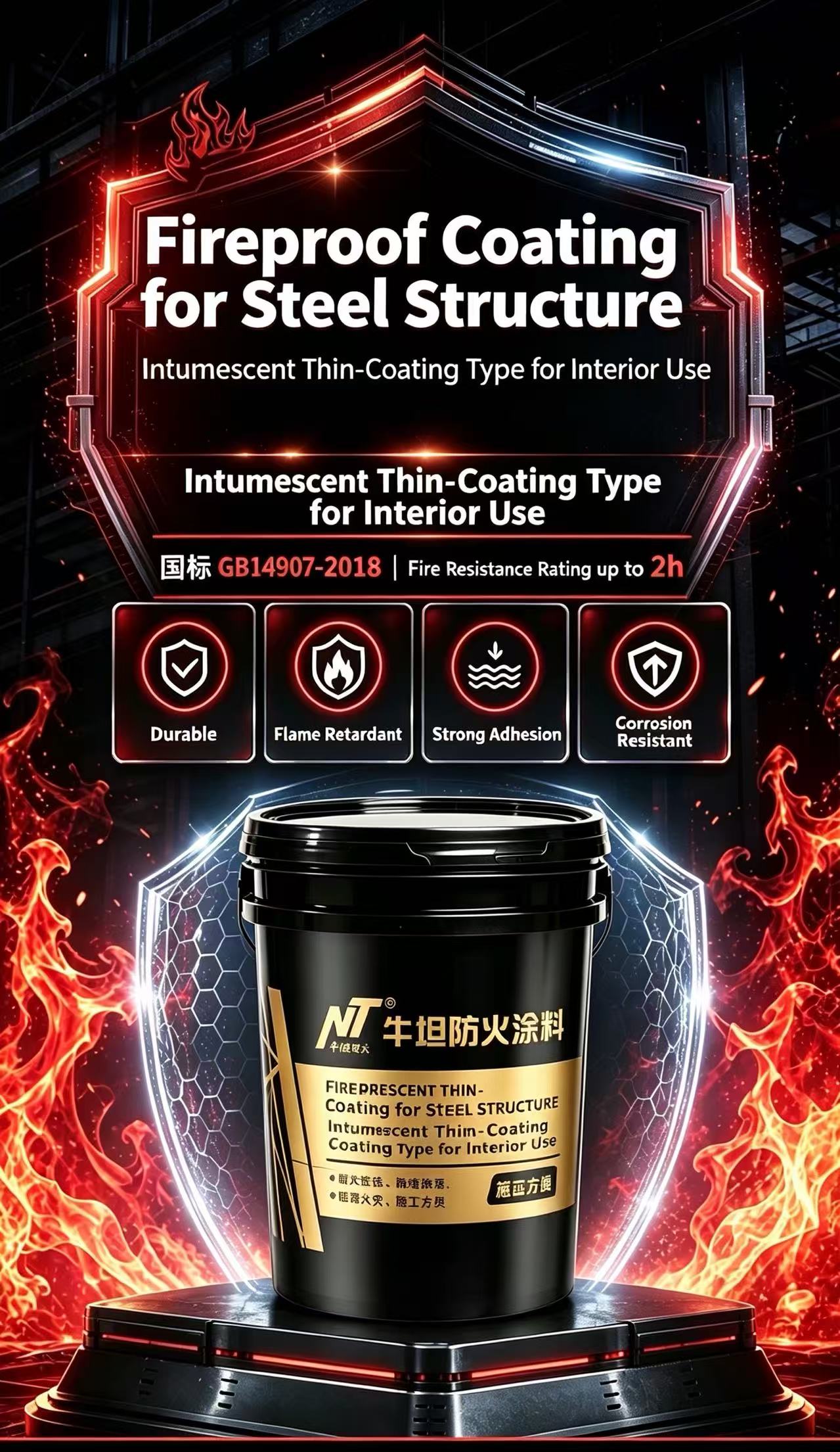 High Performance IntumescentSteel Structure Fireproof Coating (6).jpg