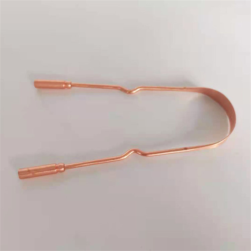 Natural Antibacterial Copper Tongue Cleaner Pure Copper Tongue Scraper Zero Waste Oral Care Tool