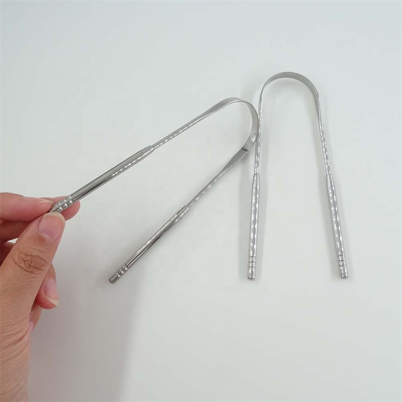 Medical Grade Stainless Steel Tongue Scraper Reusable Plastic-Free Oral Care Tool Zero Waste Tongue Scraper Plastic-Free for Daily Use