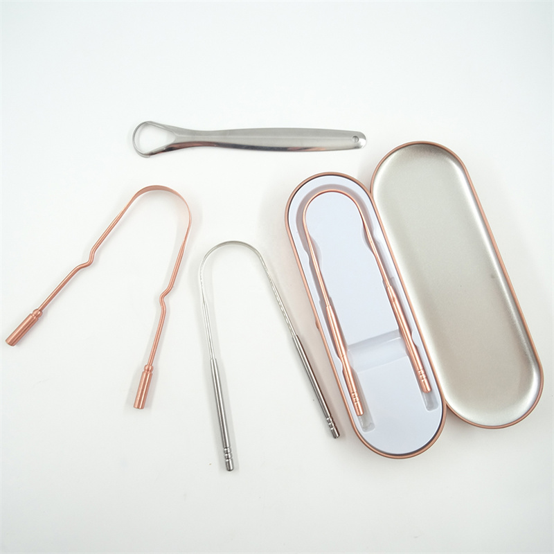 Medical Grade Stainless Steel Tongue Scraper Reusable Plastic-Free Oral Care Tool Zero Waste Tongue Scraper Plastic-Free for Daily Use