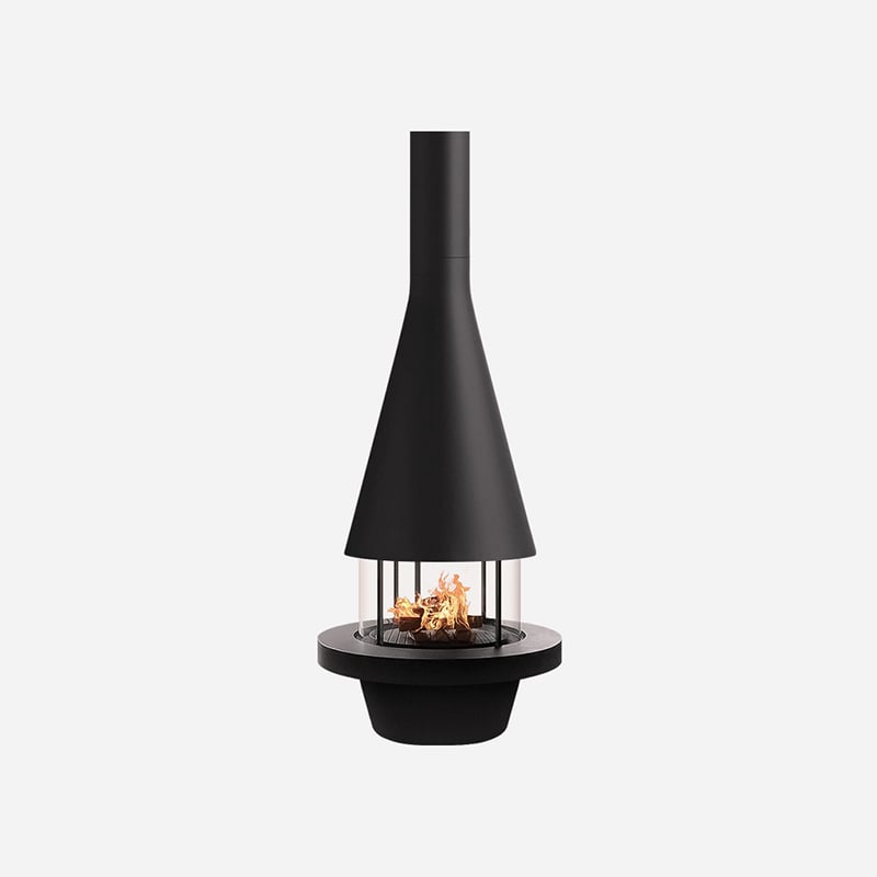 Brent 900mm Suspended Wood Burning Fireplace